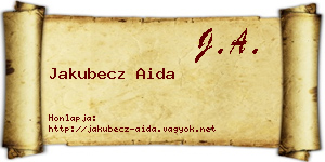 Jakubecz Aida névjegykártya